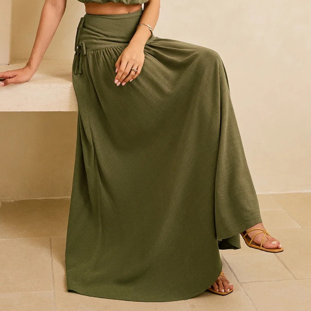 Commense Maxi Ruffled Skirt - Picture 2 of 6